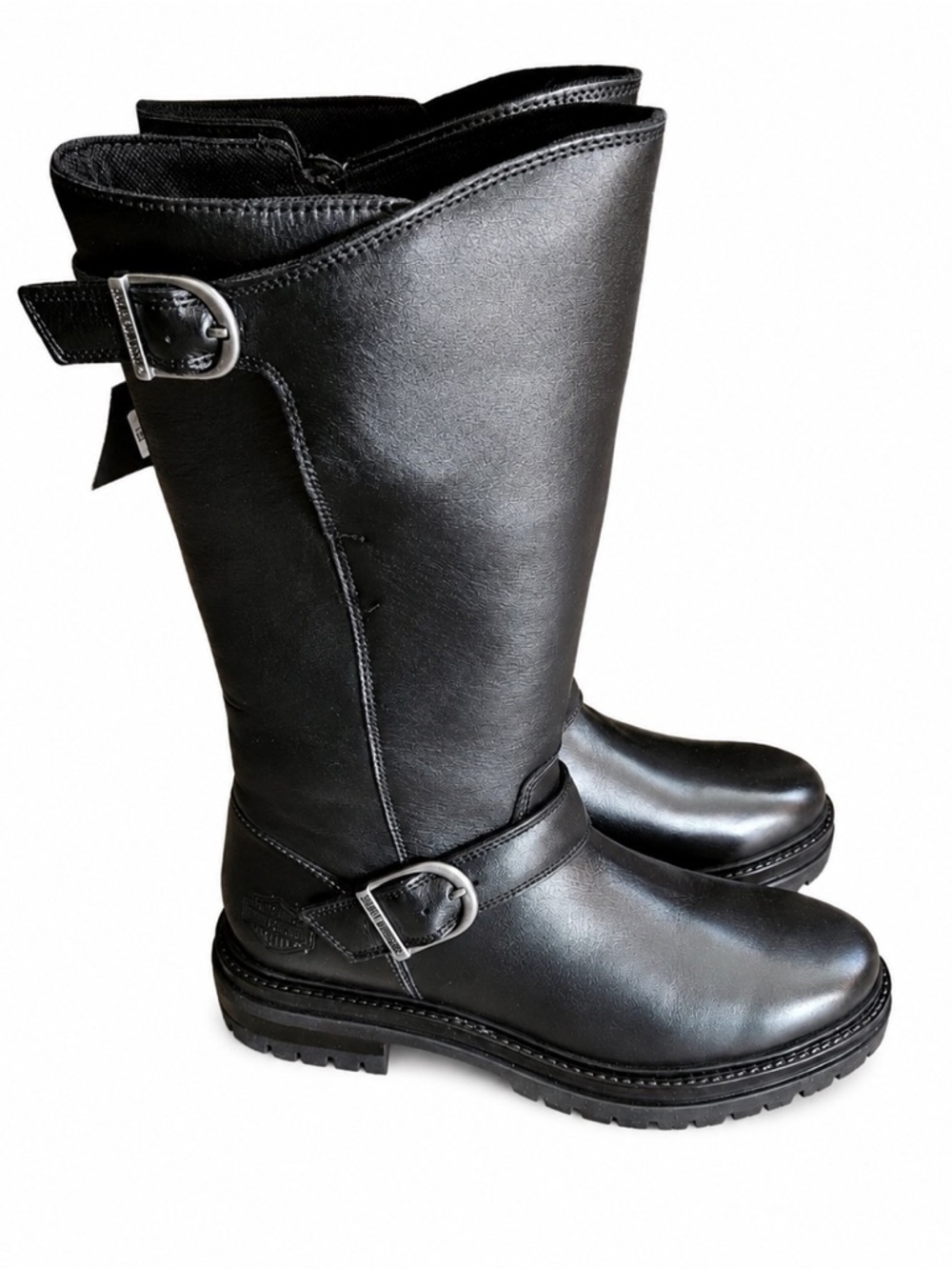 Harley-Davidson Black Leather Motorcycle Riding Boots NWT Size 7.5​
